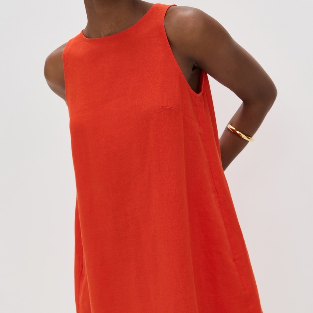 Madewell Bright Orange Mini Dress